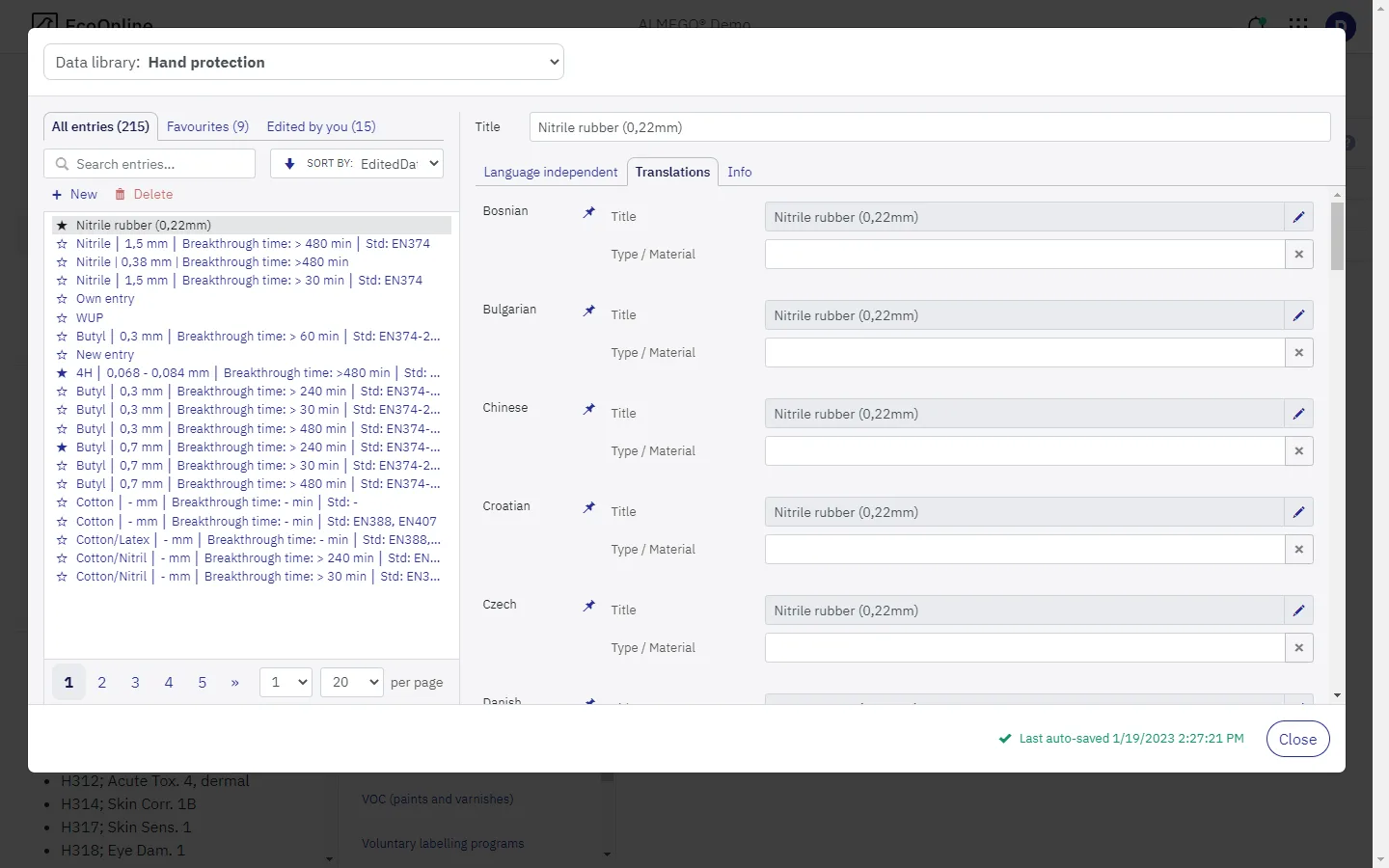 Data Libraries – After redesign