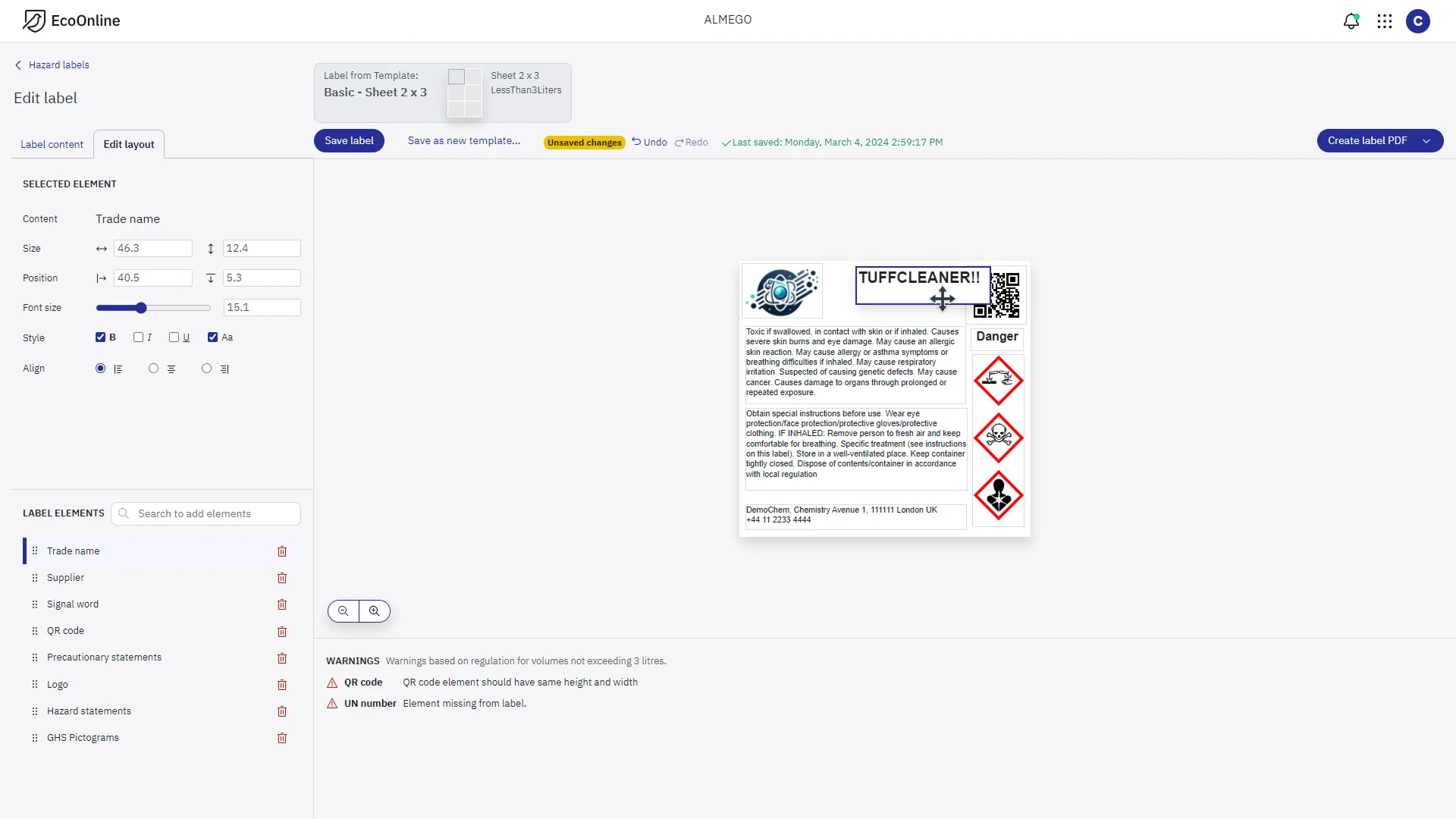 Hazard Label Editor – After redesign. <a href='/portfolio/almego/hazardlabeleditor/'>View case</a>.