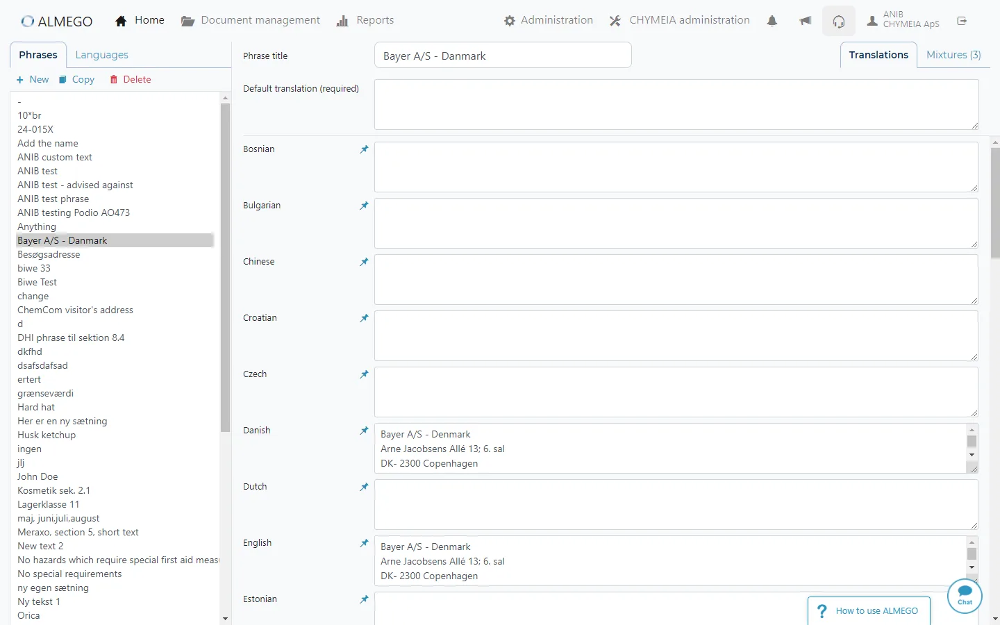 Own Phrases – After redesign
