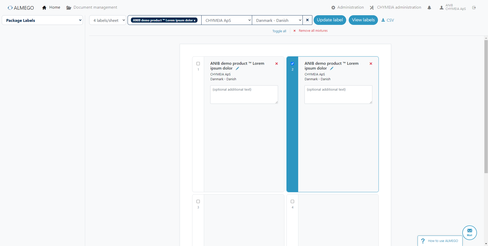 The old the label editor (also designed by me as an 'MVP' back then) worked, but was basic, with very limited user control over design, layout or content elements.<br><br>Compare with <a href='#label-editor-environment'>new design below</a>.