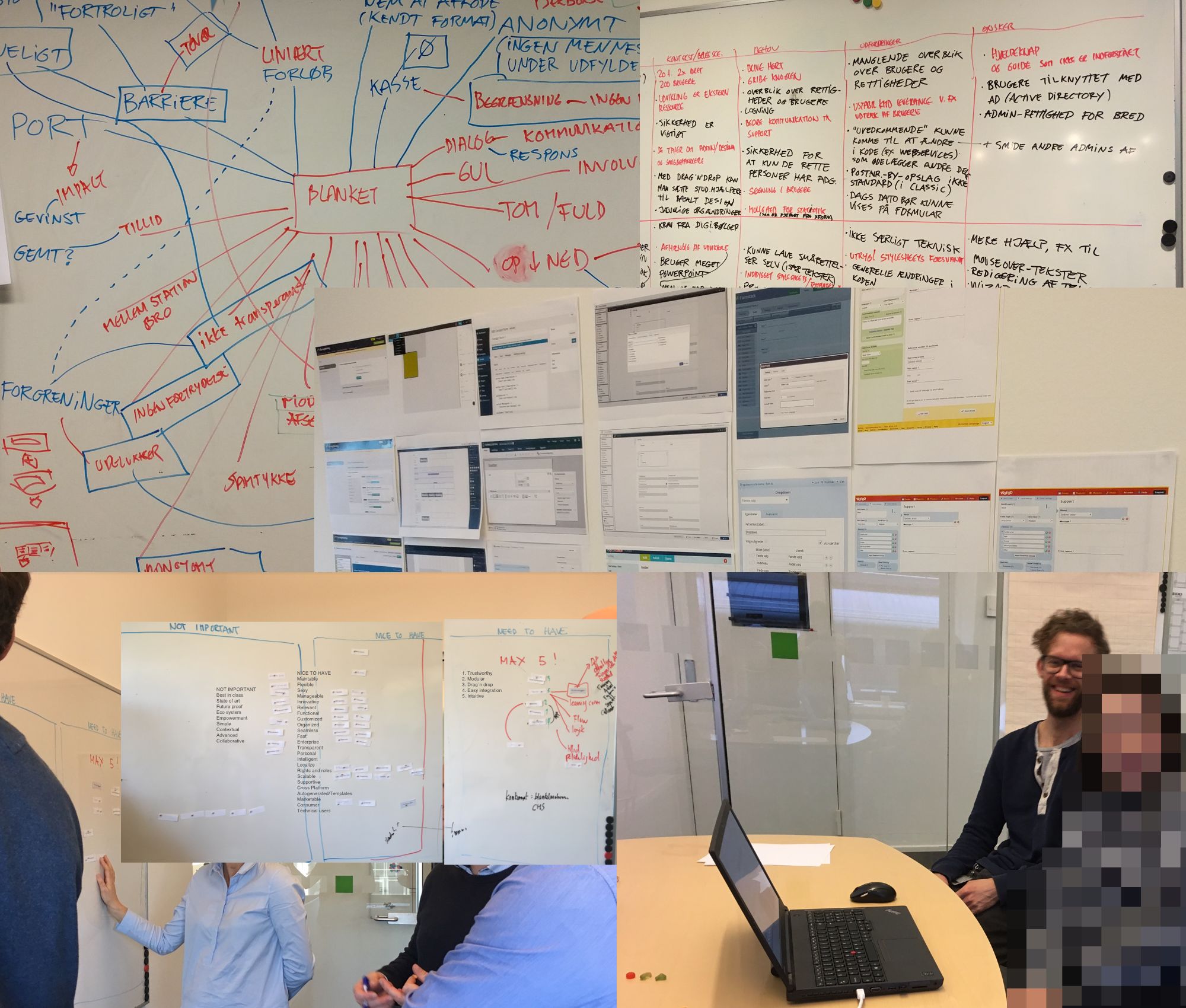 I and fellow designers did a lot of research and concept development, including brainstorms, field user studies, competitor reviews, stakeholder workshops and usability testing.